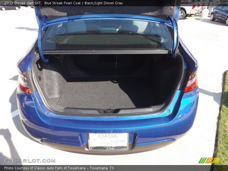 Blue Streak Pearl Coat / Black/Light Diesel Gray 2013 Dodge Dart SXT