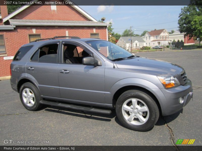 Alpine Gray / Gray 2007 Kia Sorento LX 4WD