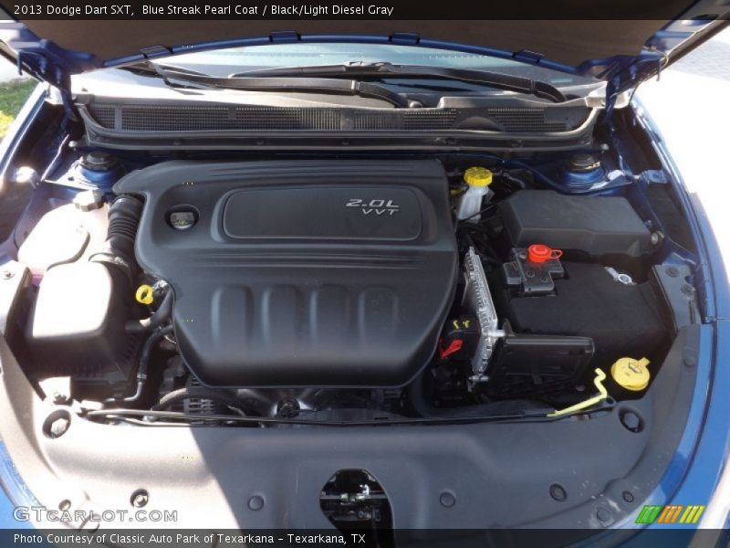 Blue Streak Pearl Coat / Black/Light Diesel Gray 2013 Dodge Dart SXT