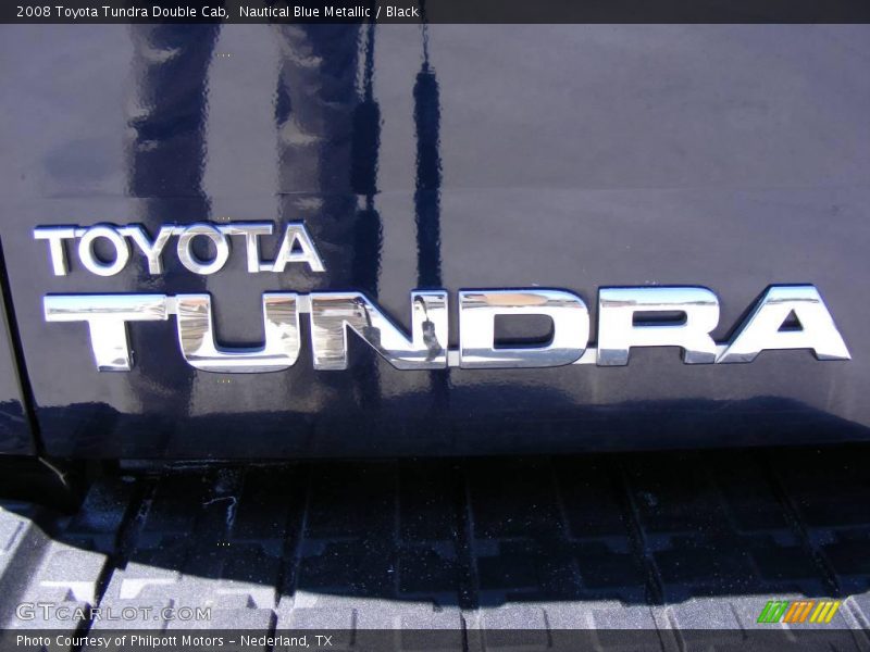 Nautical Blue Metallic / Black 2008 Toyota Tundra Double Cab