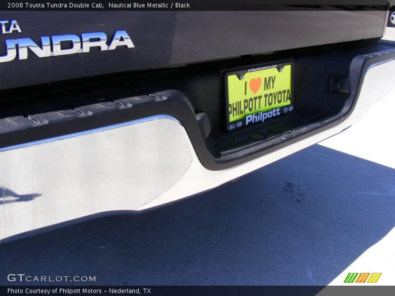 Nautical Blue Metallic / Black 2008 Toyota Tundra Double Cab