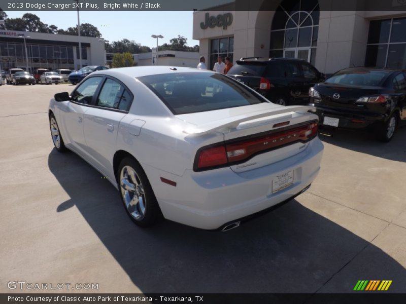 Bright White / Black 2013 Dodge Charger SXT Plus
