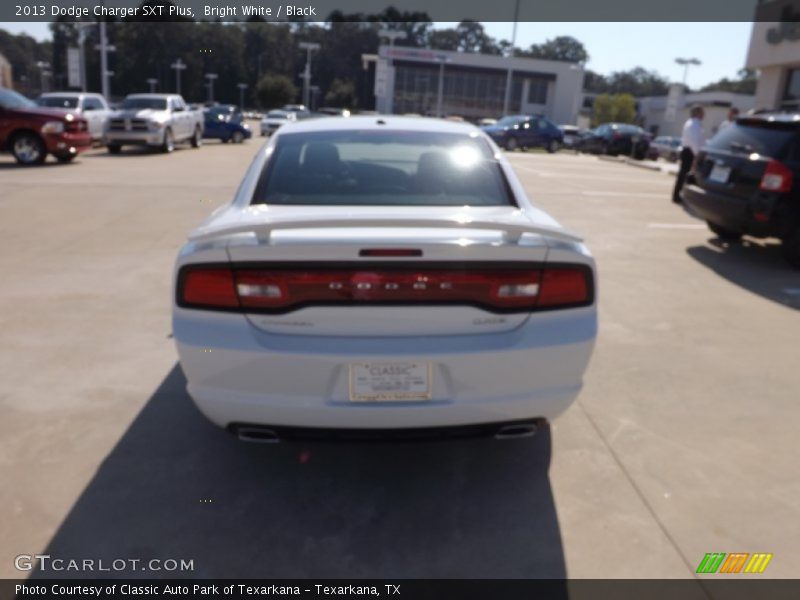 Bright White / Black 2013 Dodge Charger SXT Plus