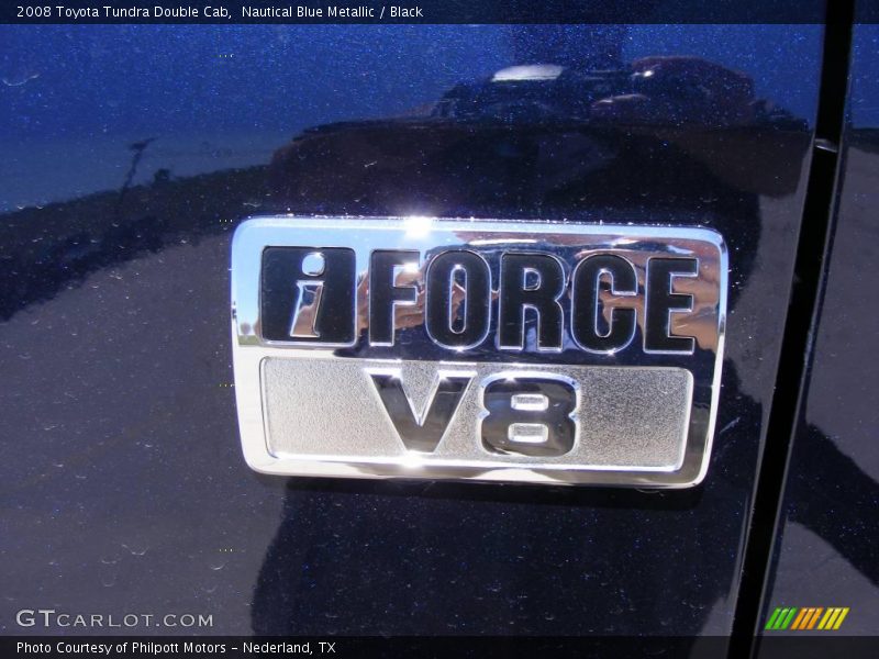 Nautical Blue Metallic / Black 2008 Toyota Tundra Double Cab
