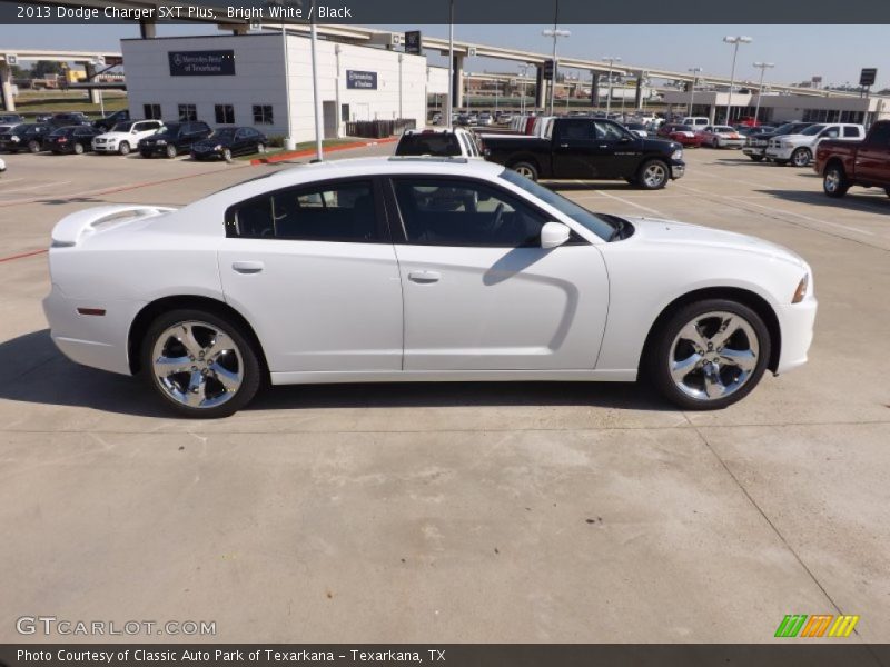 Bright White / Black 2013 Dodge Charger SXT Plus