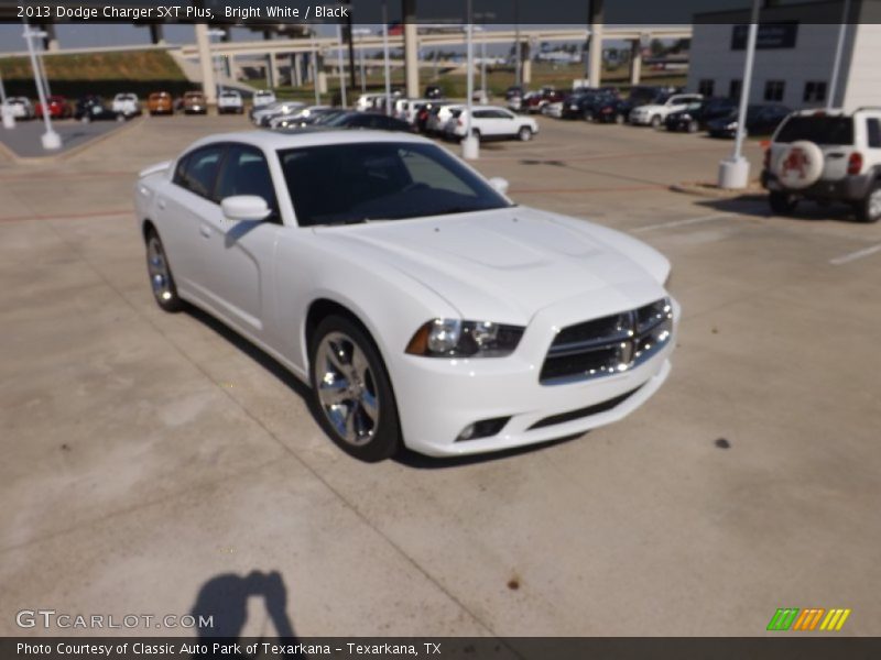 Bright White / Black 2013 Dodge Charger SXT Plus