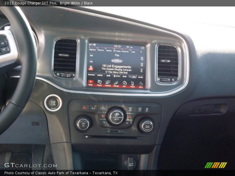 Bright White / Black 2013 Dodge Charger SXT Plus
