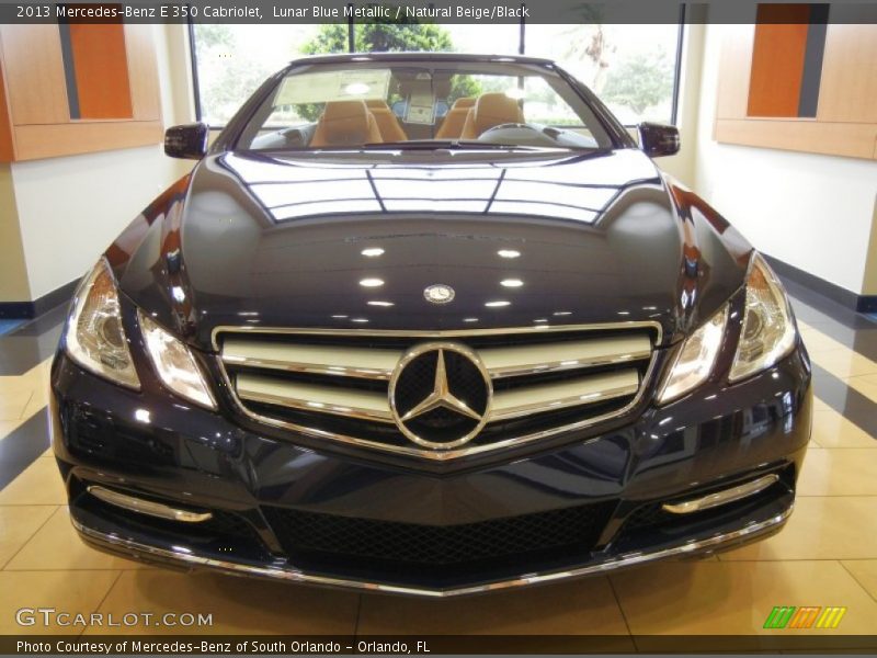 Lunar Blue Metallic / Natural Beige/Black 2013 Mercedes-Benz E 350 Cabriolet