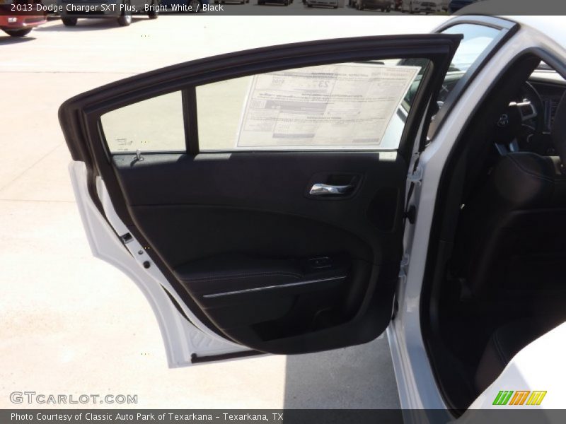 Bright White / Black 2013 Dodge Charger SXT Plus