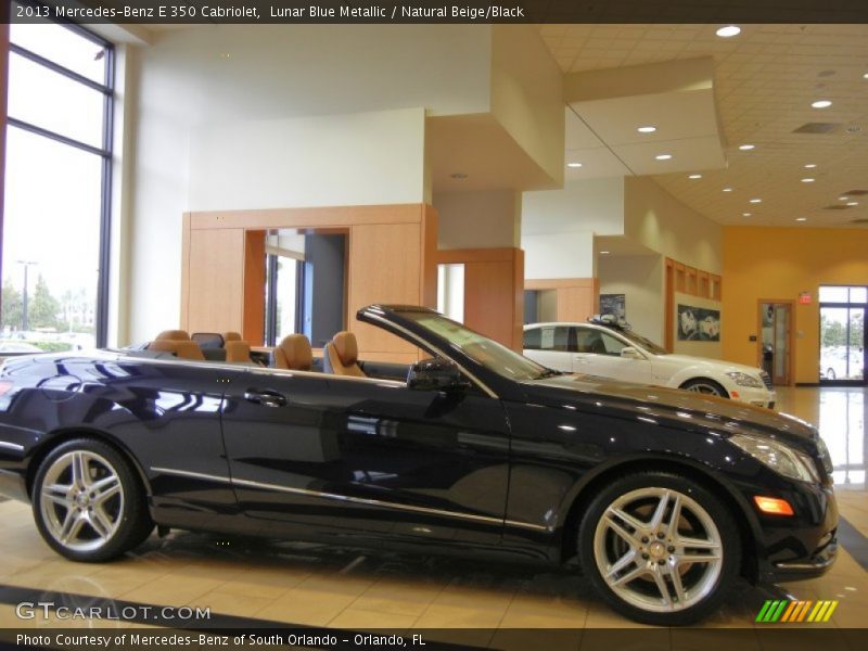 Lunar Blue Metallic / Natural Beige/Black 2013 Mercedes-Benz E 350 Cabriolet