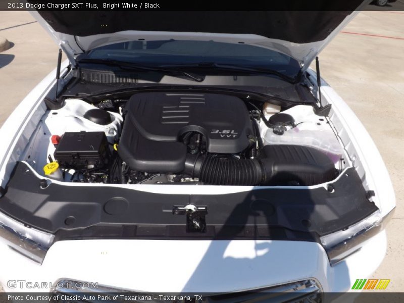 Bright White / Black 2013 Dodge Charger SXT Plus