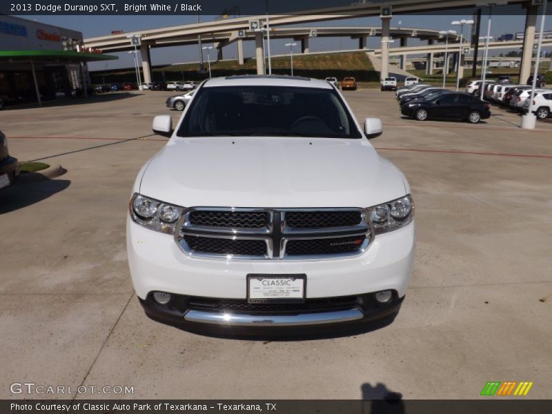 Bright White / Black 2013 Dodge Durango SXT