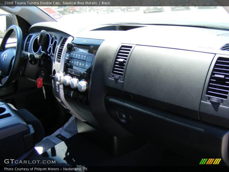 Nautical Blue Metallic / Black 2008 Toyota Tundra Double Cab