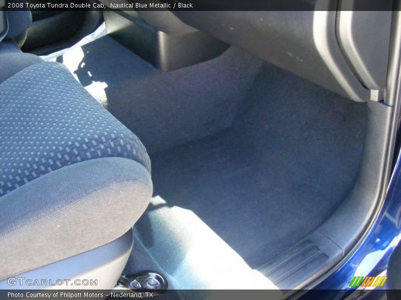 Nautical Blue Metallic / Black 2008 Toyota Tundra Double Cab