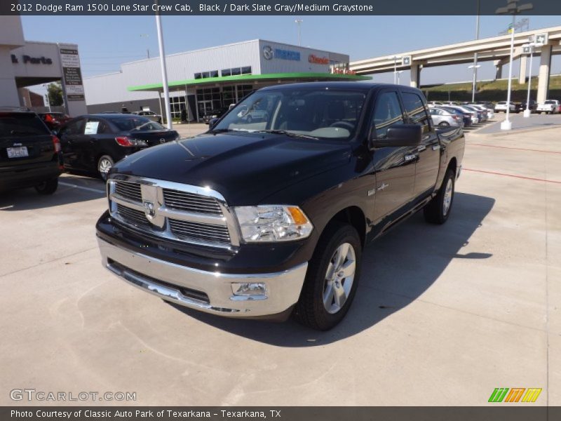 Black / Dark Slate Gray/Medium Graystone 2012 Dodge Ram 1500 Lone Star Crew Cab