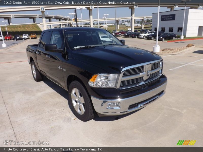 Black / Dark Slate Gray/Medium Graystone 2012 Dodge Ram 1500 Lone Star Crew Cab