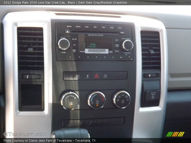Black / Dark Slate Gray/Medium Graystone 2012 Dodge Ram 1500 Lone Star Crew Cab
