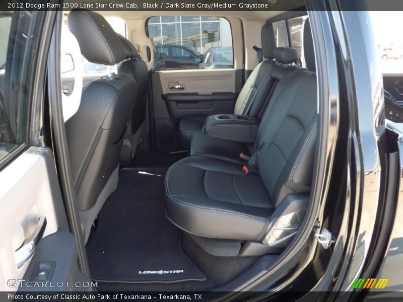 Black / Dark Slate Gray/Medium Graystone 2012 Dodge Ram 1500 Lone Star Crew Cab