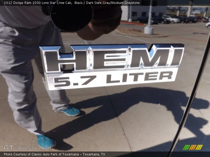 Black / Dark Slate Gray/Medium Graystone 2012 Dodge Ram 1500 Lone Star Crew Cab