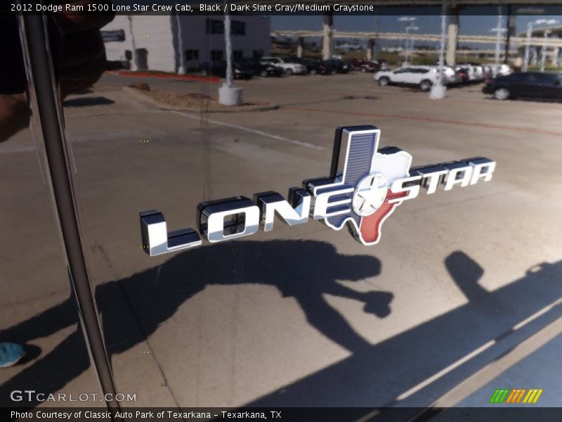 Black / Dark Slate Gray/Medium Graystone 2012 Dodge Ram 1500 Lone Star Crew Cab