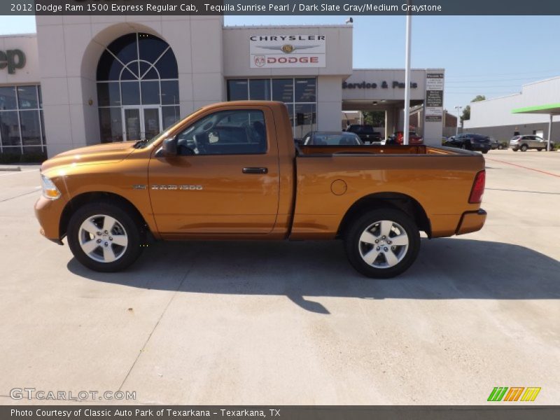Tequila Sunrise Pearl / Dark Slate Gray/Medium Graystone 2012 Dodge Ram 1500 Express Regular Cab