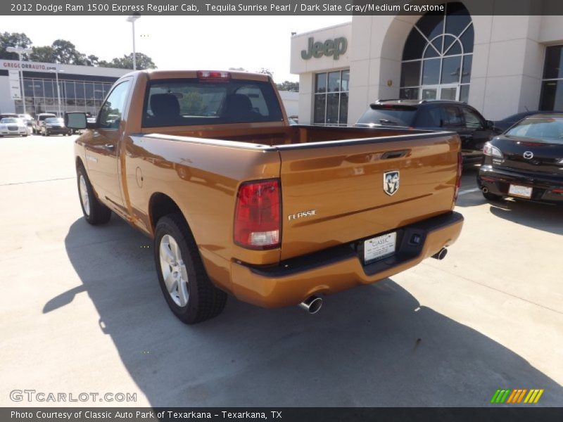 Tequila Sunrise Pearl / Dark Slate Gray/Medium Graystone 2012 Dodge Ram 1500 Express Regular Cab