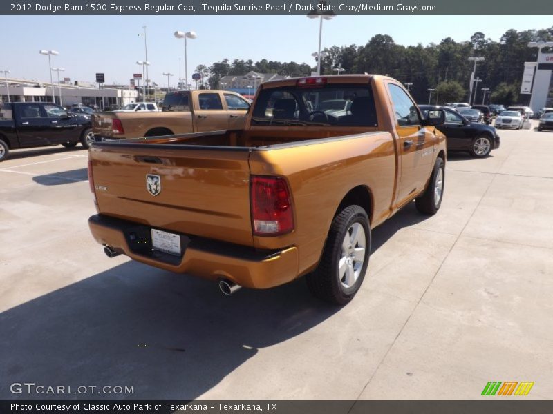 Tequila Sunrise Pearl / Dark Slate Gray/Medium Graystone 2012 Dodge Ram 1500 Express Regular Cab