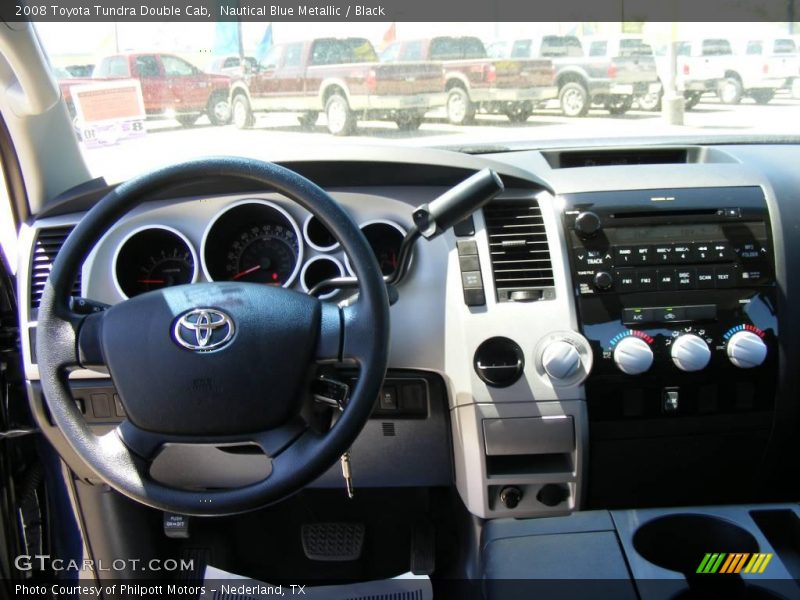 Nautical Blue Metallic / Black 2008 Toyota Tundra Double Cab