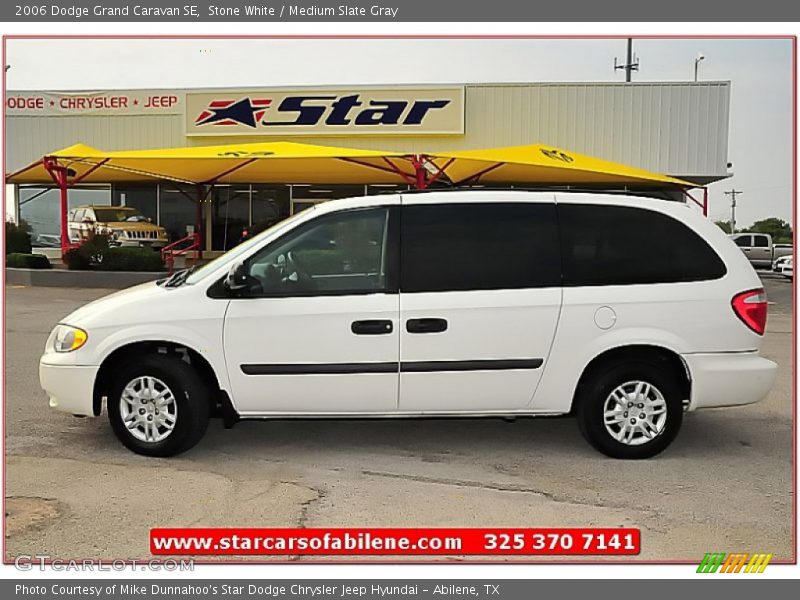 Stone White / Medium Slate Gray 2006 Dodge Grand Caravan SE