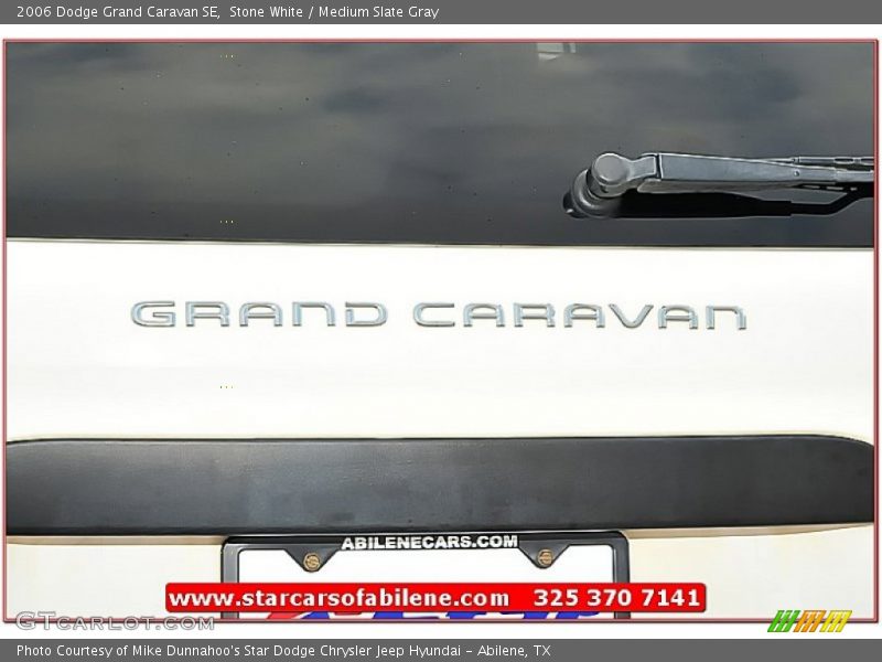 Stone White / Medium Slate Gray 2006 Dodge Grand Caravan SE