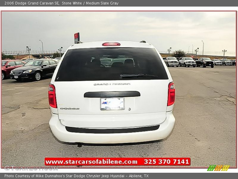 Stone White / Medium Slate Gray 2006 Dodge Grand Caravan SE