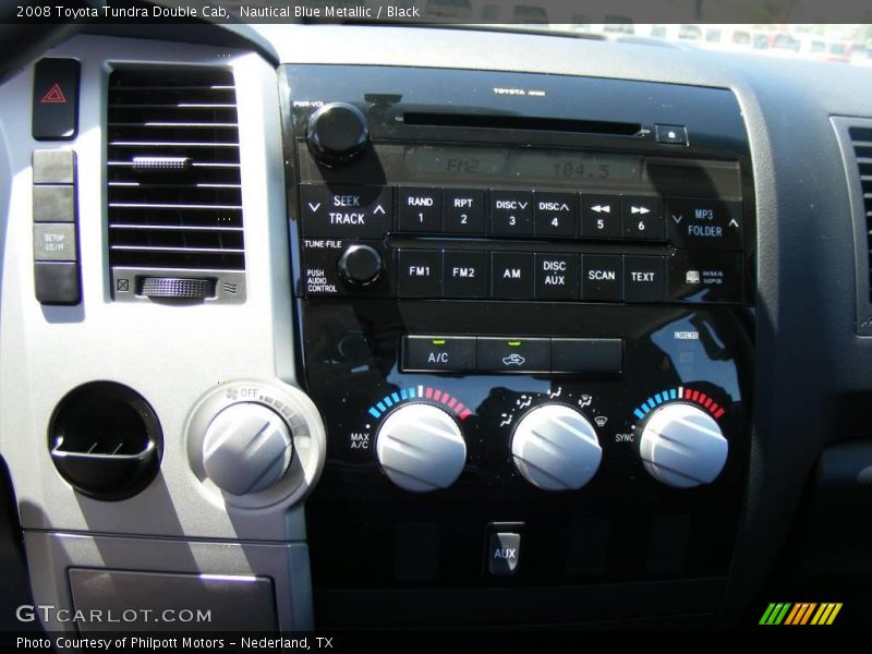 Nautical Blue Metallic / Black 2008 Toyota Tundra Double Cab