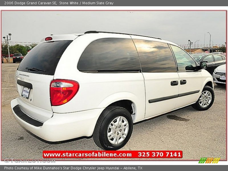 Stone White / Medium Slate Gray 2006 Dodge Grand Caravan SE