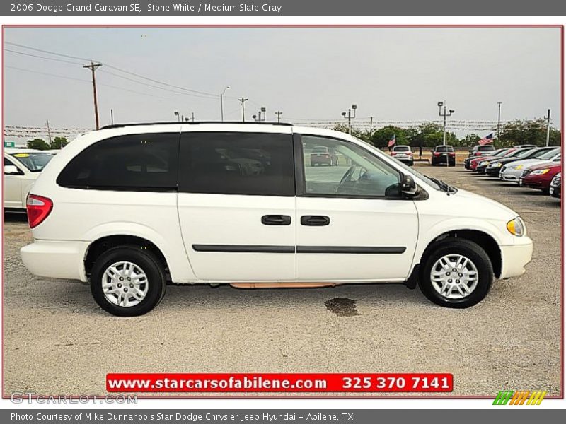 Stone White / Medium Slate Gray 2006 Dodge Grand Caravan SE
