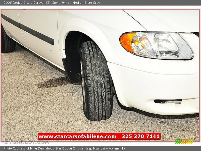 Stone White / Medium Slate Gray 2006 Dodge Grand Caravan SE