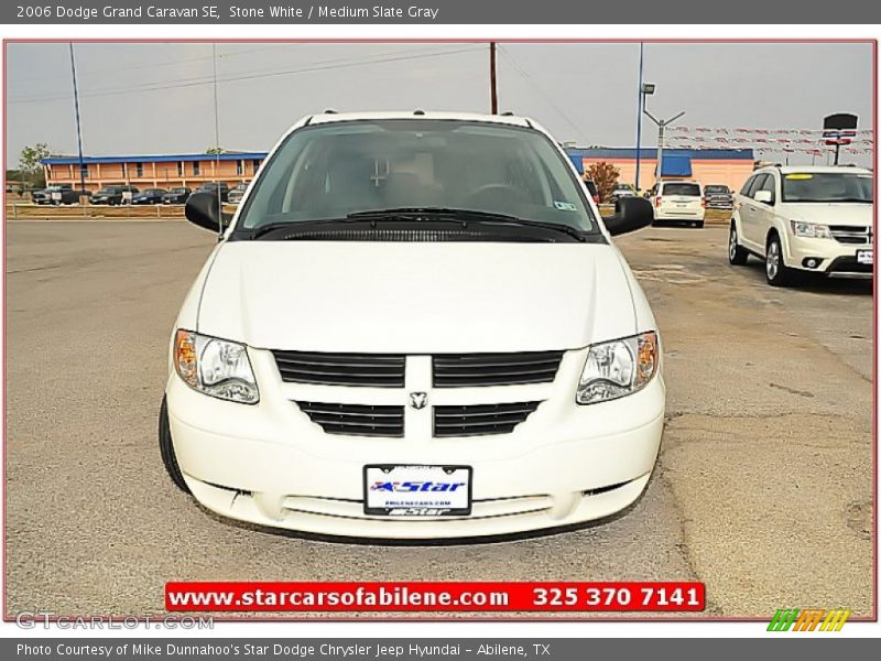 Stone White / Medium Slate Gray 2006 Dodge Grand Caravan SE