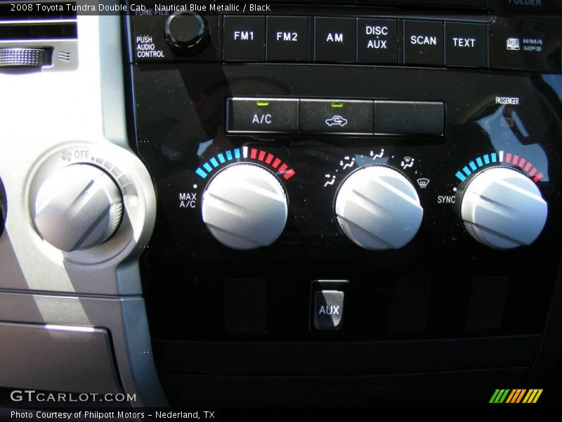 Nautical Blue Metallic / Black 2008 Toyota Tundra Double Cab
