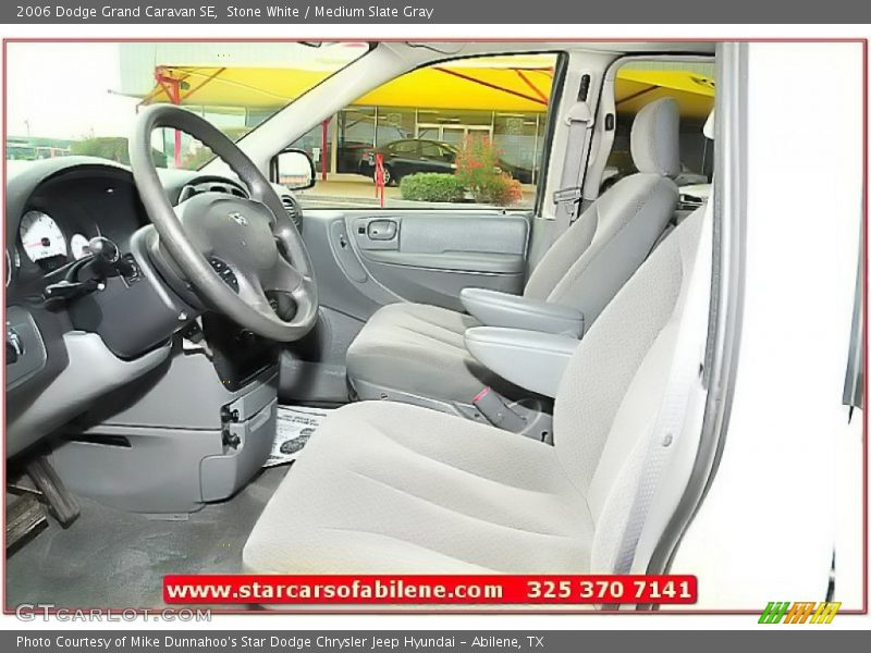 Stone White / Medium Slate Gray 2006 Dodge Grand Caravan SE