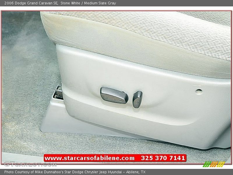 Stone White / Medium Slate Gray 2006 Dodge Grand Caravan SE