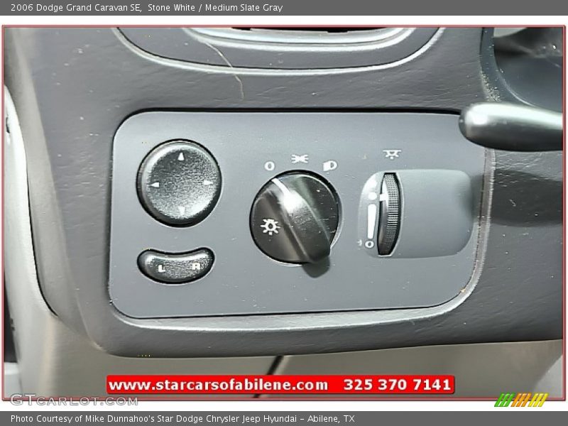 Stone White / Medium Slate Gray 2006 Dodge Grand Caravan SE