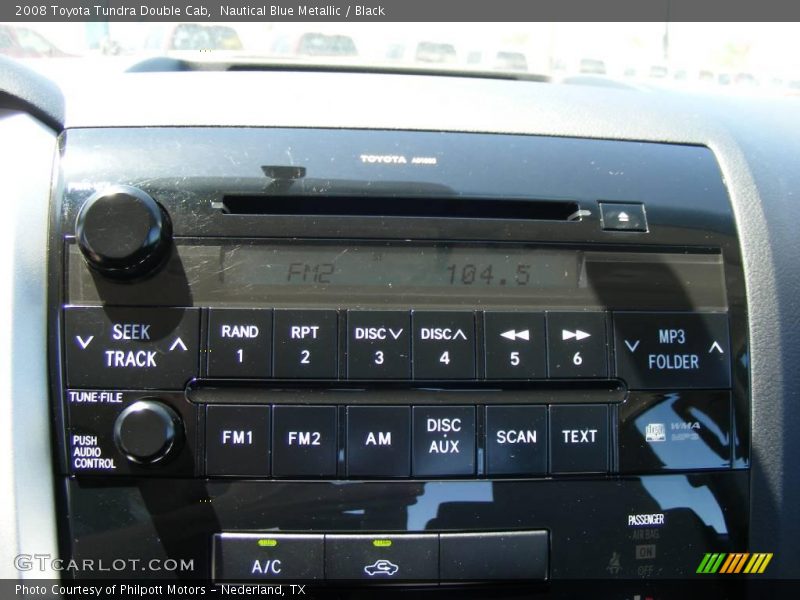 Nautical Blue Metallic / Black 2008 Toyota Tundra Double Cab