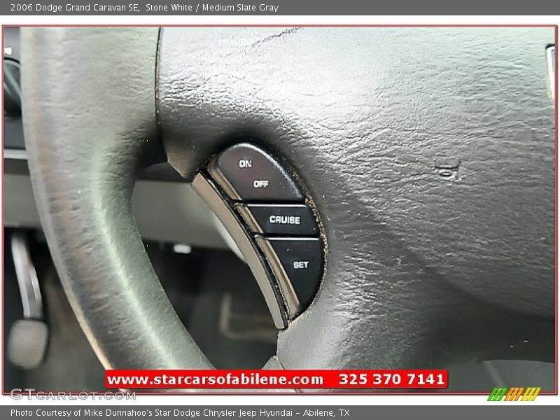 Stone White / Medium Slate Gray 2006 Dodge Grand Caravan SE