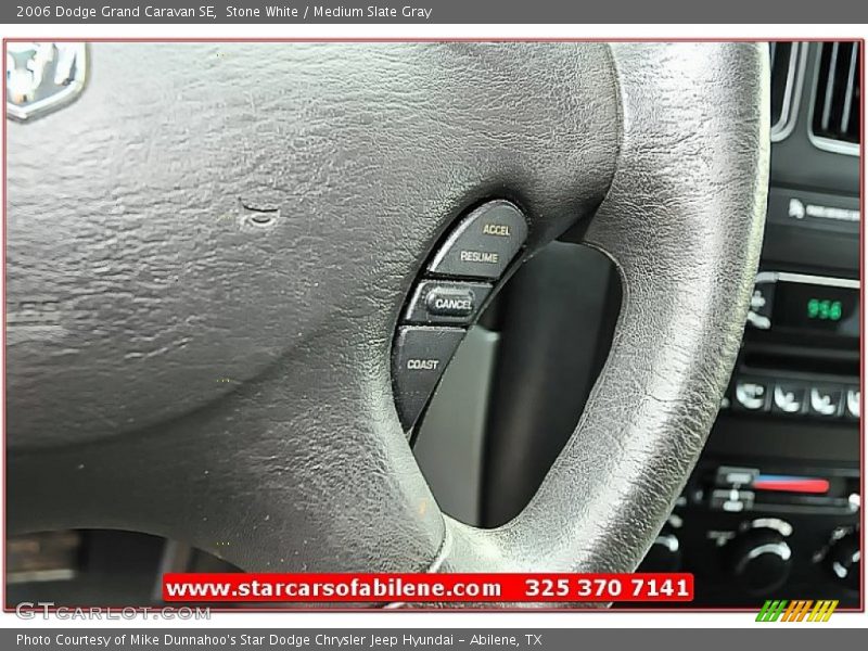 Stone White / Medium Slate Gray 2006 Dodge Grand Caravan SE