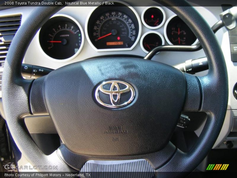 Nautical Blue Metallic / Black 2008 Toyota Tundra Double Cab