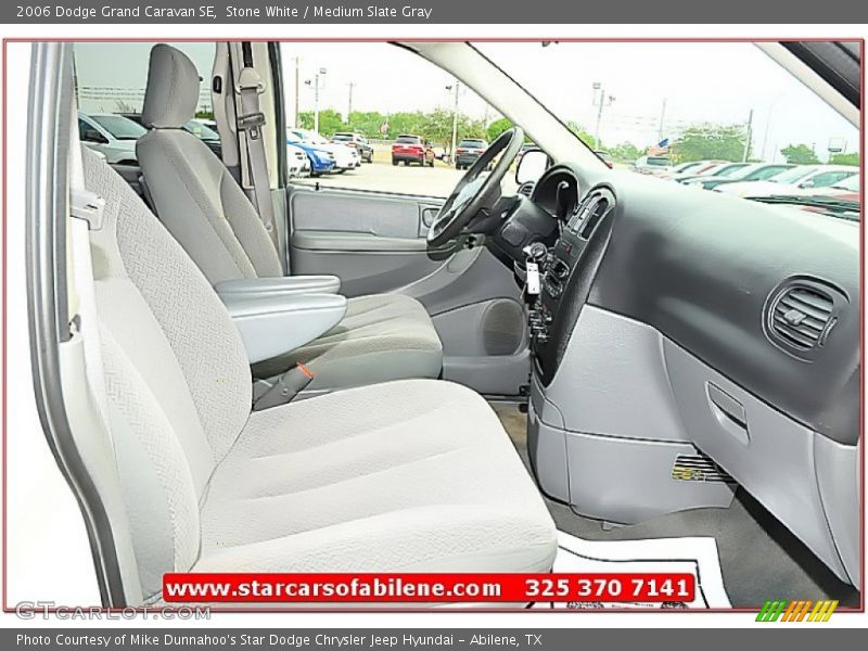 Stone White / Medium Slate Gray 2006 Dodge Grand Caravan SE