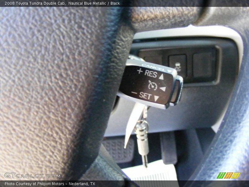 Nautical Blue Metallic / Black 2008 Toyota Tundra Double Cab