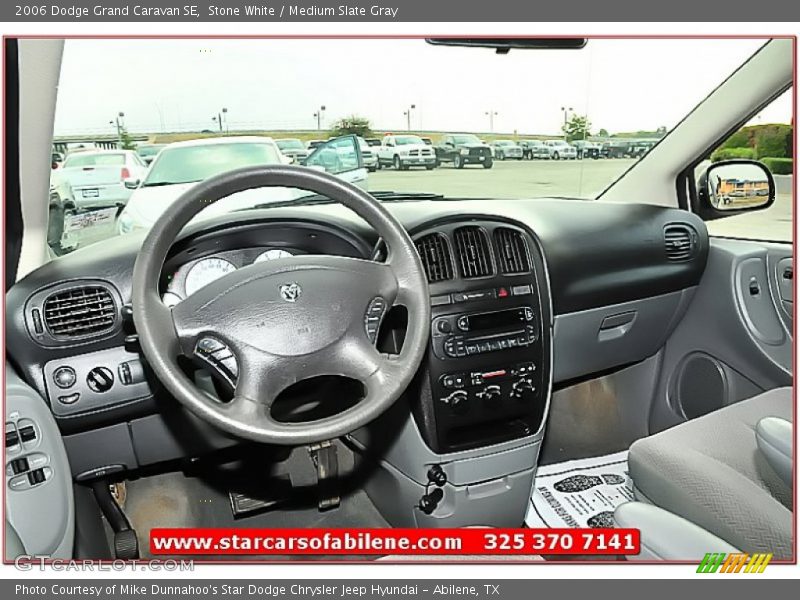 Stone White / Medium Slate Gray 2006 Dodge Grand Caravan SE
