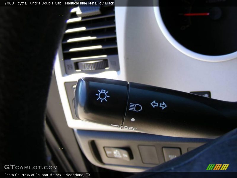 Nautical Blue Metallic / Black 2008 Toyota Tundra Double Cab