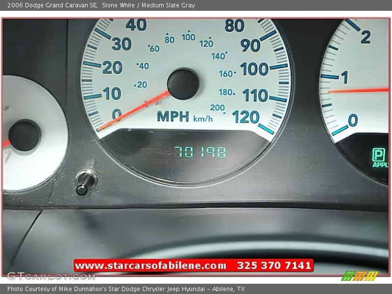 Stone White / Medium Slate Gray 2006 Dodge Grand Caravan SE
