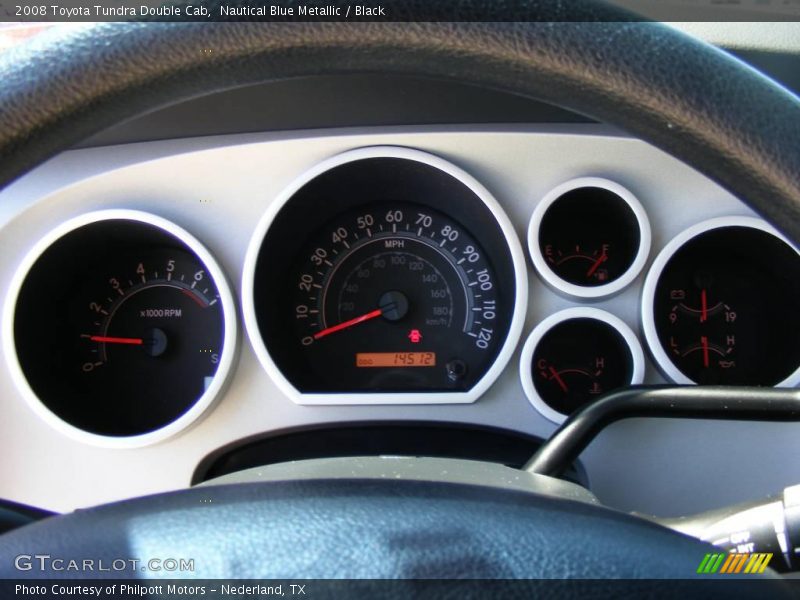 Nautical Blue Metallic / Black 2008 Toyota Tundra Double Cab
